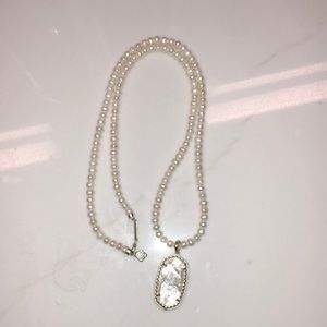 Pearl Kendra Scott necklace